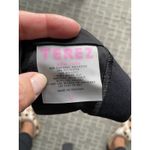 Terez  NWT Women’s Size‎ L Striped Black Grey Sports Bra Photo 3