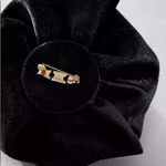 Free People  Black Velvet Rosette Brooch with 5 Pairs of Stud Earrings Butterfly Photo 4