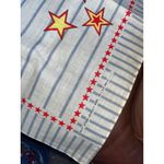 Mickey Mouse LTD Est 1928 Bandana Scarf Hankerchief Red Stars Blue Stripes White Photo 3