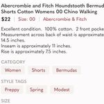 Abercrombie & Fitch  Houndstooth Bermuda Shorts Cotton Walking Womens 00 Photo 15