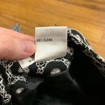 Talbots  Embroidered Silk‎ Pants Womens 16W Black White Cropped Trousers Vintage Photo 6