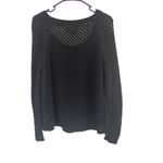 American Eagle  Outfitters Size Large Gray Wool‎ Blend Crochet Sweater Photo 3