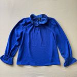 J.Crew  Ruffleneck Crepe Blouse Photo 1