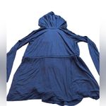 DYI  Blue Light Rib Hooded Soft Stretch Cardigan Photo 3