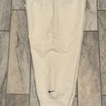 Nike NWOT  women's small white/purple capri yoga drifit jogger sweatpants Photo 4