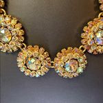 J.Crew  Gold and Crystal Floral Necklace Photo 1