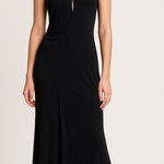 Versace VINTAGE VERSUS Black Cutout Maxi Gown Photo 0