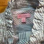 Lilly Pulitzer  Brinkley blue and white seersucker shirt dress size 8 Photo 2