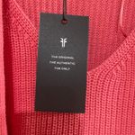 Frye NWT  Women's Coral Pink Knit Cardigan & Tank Set M 100% Cotton Cozy‎ Stylish Photo 4