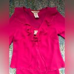 Vintage Jonathan Martin two piece pink dress with ruffle sheer cardigan, size 9 Photo 13