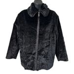 Vintage Varci Faux Fur Jacket Made in Italy Black Sz M? Broadtail Mob Wife Size M Photo 0
