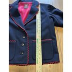 Anne Klein Jacket Blazer 100% Pure Wool Size 10 USA Crocheted Formal Career VTG Photo 5