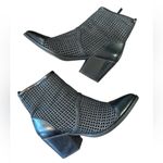 Sam Edelman Elita Black Leather Pointed Cut-Out Western Fashion Boots Size 10 Photo 2