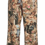 SheIn Multicolor Artistic Print Wide Leg Jeans Photo 0