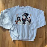 Singing Snowmen Sweatshirt White Size M Photo 0