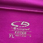 Champion  Athletic Fitted Fuchsia Long Sleeve Fleece Lined Mock Neck Shirt XL Photo 8