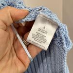 Pink republic  Blue Open Knit Cardigan Lightweight Layering Sweater Size S Photo 5