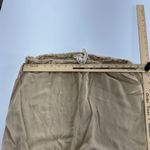 Drew Donni. Skirt Womens Medium Gold Beige Silky Satin Cinch Skirt Side Slit Photo 8