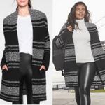 Athleta Wool Cashmere Panorama Point Open Front Sweater in Black Marl Size XS Photo 1