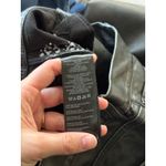 Free People  Misha Vegan Leather Black Barrel Pants Size 26 Photo 9