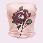 Silky Mesh Tube Top Parade Rose Pink Photo 4
