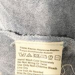 Free People Free‎ People Large Blue Tie Neck Sleeveless Lightweight Rayon Tank Photo 4