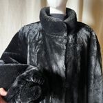 Marvin Richards Vintage Reversible J. Percy for  Black Faux Fur Coat XL 90s Photo 2