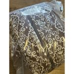 Sahalie Anthropologie Jacquard Sheath Dress Sz M Brown/White Stretch Knit Ribbed Size M Photo 11