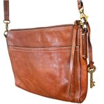 Fossil  Emma Crossbody Bag Brown Leather Purse Tassels Photo 1