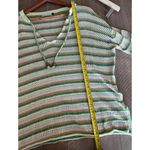 Zaket & Plover Loose Knit Long Sleeve Pullover Multicolor Striped Women’s Small Green Photo 9