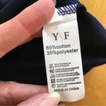 Floral, Embroidered, Tank Top, Navy Blue, Pink, Green, Size S Blue Photo 7