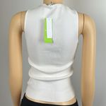 Sam Edelman Cross-Neck white Sleeveless Halter Top Sz M Photo 3