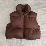 Brown Puffer Vest Photo 0