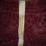 Free People  XS Wine Berry Puff Sleeve Big Knit Cardigan Sweater Photo 5