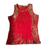 Dolls Kill Y2k old skool embellished gold tank Photo 0