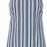 Show Me Your Mumu Blue White Striped Aria Sleeveless Square Neck Mini Dress M Photo 1