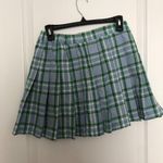 Aerie Women's Plaid Pleated Skirt Blue & Green US Medium New with Tags NWT Photo 7