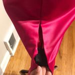 Jessica McClintock Gunne Sax Vintage Y2k Satin Colorful Coquette Retro Sexy Strapless Fitted Bodice Pencil Bardot Minimalist Piping Trim Formal Evening Prom Audrey Gown  Photo 5