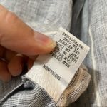 Habitat  Blue Striped Linen Button Down Lagenlook Shirt Womens S Casual Beachy Photo 10