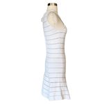 Torn By Ronny Kobo TORN RONNY KOBO Audrey Mini Dress Ivory White Bandage Sleeveless Skater Large Photo 8