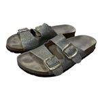 Mountain Sole  Gold Glitter Sandal Double Buckle Size 7.5 Photo 4
