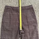 Rebecca Taylor La Vie red & black plaid straight leg dress pants size 26 Photo 10