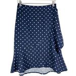 Banana Republic  Navy Polka Dot Ruffle Trim Skirt 0 Photo 0