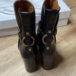 Chloé Women's Black Stacked Block Heel Izzie Platform Ankle Boots sz 39/US 9 Photo 15