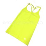 Avocado Neon Yellow Crisscross Back Workout Tank Top – Fitted Activewear Green Size undefined Photo 0