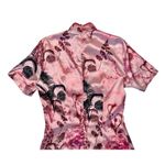 Pretty Little Thing  Pink Satin Split Mini Dress Oriental Asian Mandarin Size 2 Photo 9