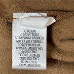 Dana Buchman | Milk Chocolate Brown Faux Suede Waterfall Front Jacket | Large Photo 8