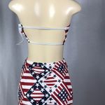 Zuliana Size Small Flag Print Material Skirt Set. Made In USA. New With Tags Red Photo 2