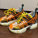 💖 Anthony Wang Acerola 01 Multicolor Chunky Sneakers Orange Size 8.5 Photo 4