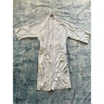 NWT! Aritzia Wilfred Semi Sheer Durante Kimono Sleeve Robe in Pearl Grey Large Gray Photo 8